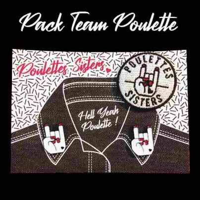 Pin's Pack "Team Poulette"