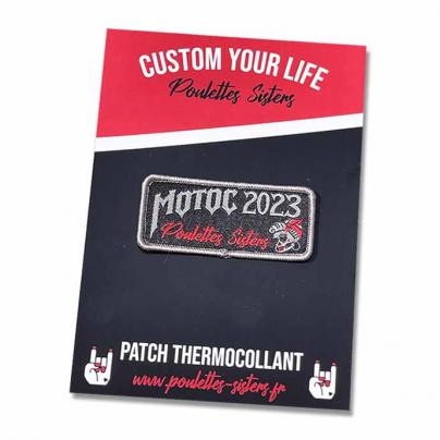 Patchs & Stickers Patch tissé "Les Poulettes au Motoc 2023"