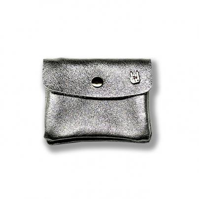Sacs & Pochettes Porte monnaie en cuir lamé brillant, fabriqué en Italie